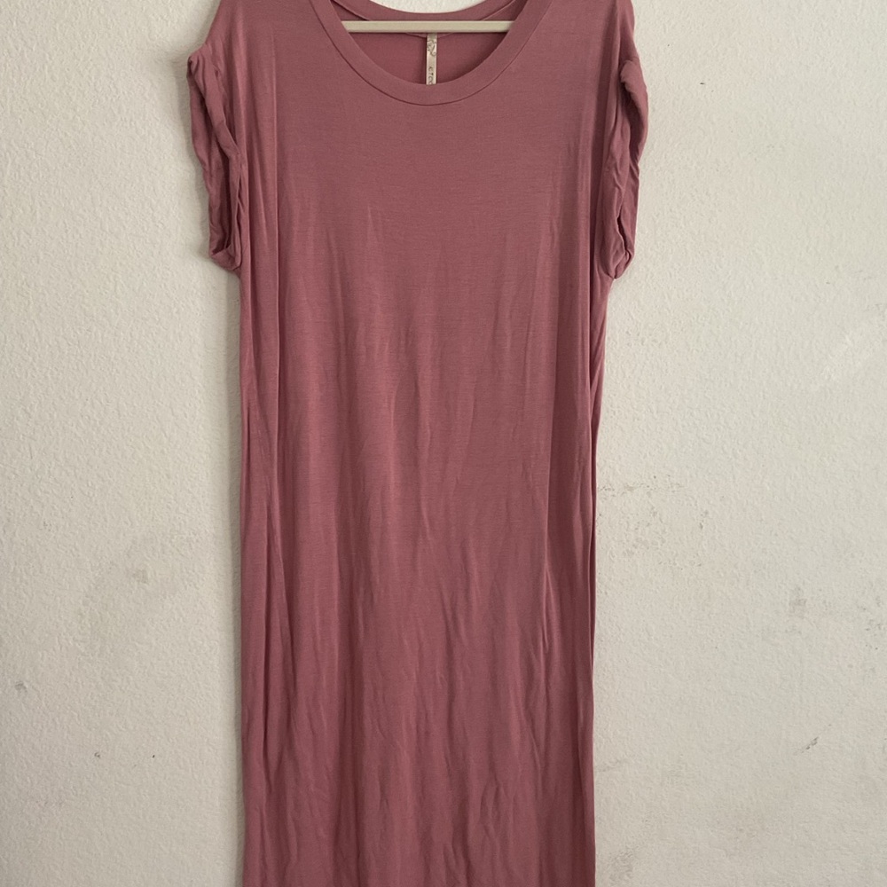 Marshalls Pink Midi Dress